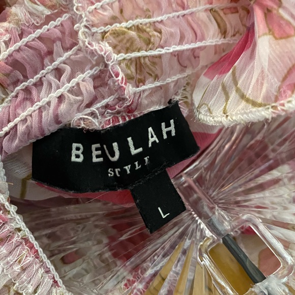 Beulah sheer blouse, beautiful floral print - Picture 3 of 4